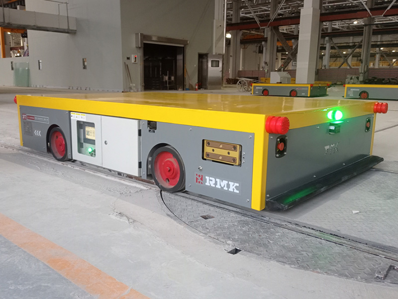 मशीनरी निर्माण के लिए आरजीवी स्वचालित रेल हस्तांतरण गाड़ी