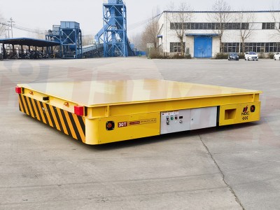 मोटर फैक्टरी हैंडलिंग कार्ट 30 टन बैटरी ट्रांसफर कार्ट