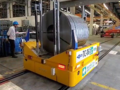 30 टन रेल गाइड वाहन इलेक्ट्रिक ट्रांसफर कार्ट कोलाई परिवहन कार