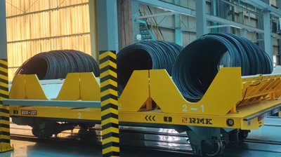 उल्लेखनीय स्वचालित रेल हस्तांतरण ट्रॉली - आरजीवी परिवहन कार्ट