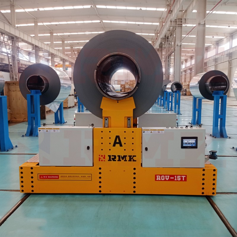 15 टन बैटरी पावर स्टील कॉइल रेल ट्रांसफर कार्ट