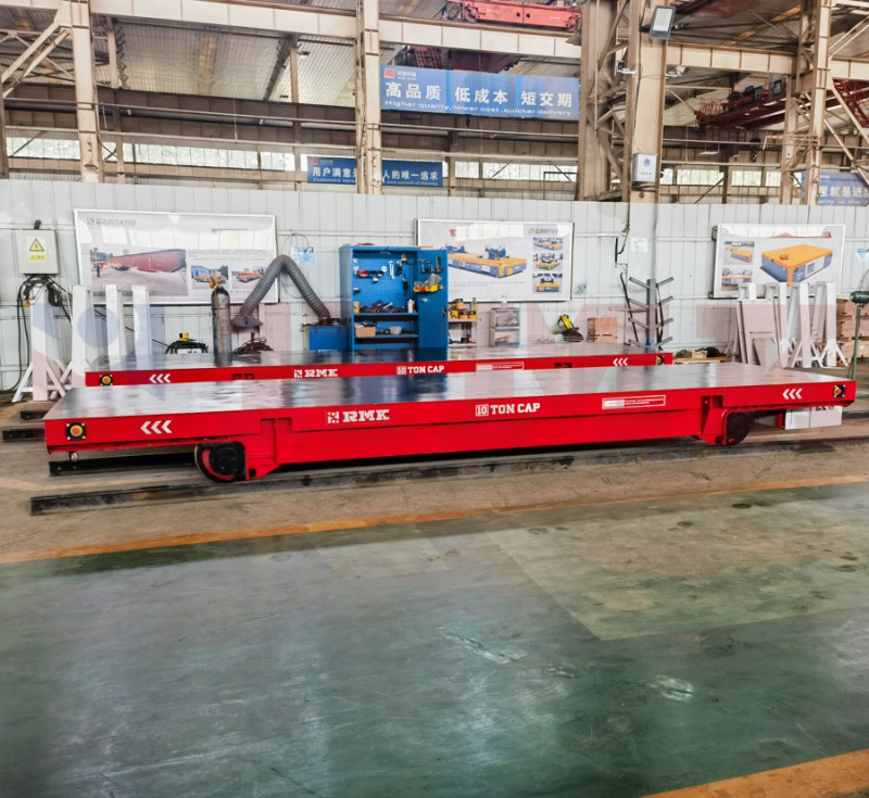 10 टन स्टील पाइप बैटरी ट्रैक ट्रांसफर कार्ट